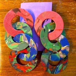 NBW Build Up Your Hoods 3D printed earrings